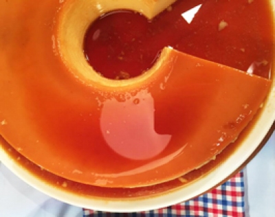 Flan casero de manjar