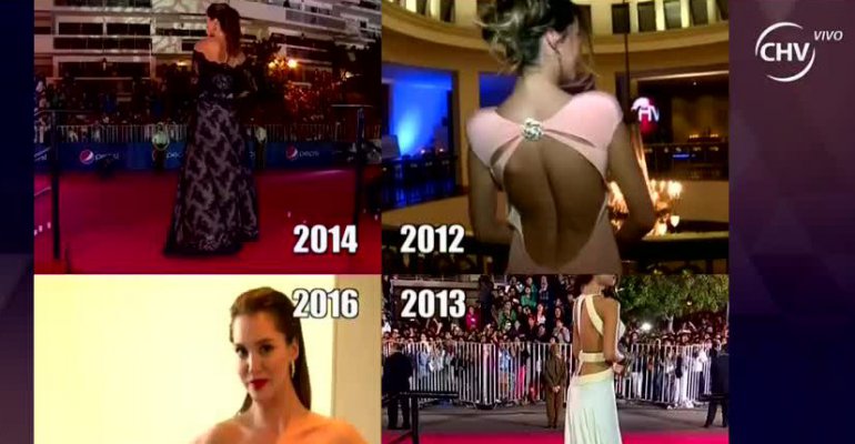 Revisa la evolución en la alfombra roja de famosas chilenas