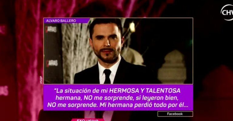Álvaro Ballero habló sobre el drama de su hermana