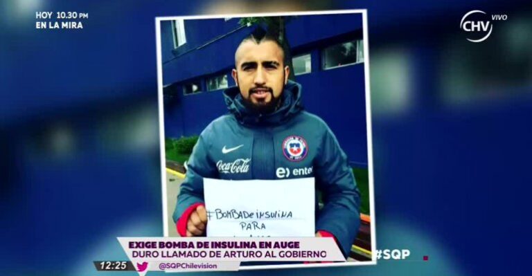 Arturo Vidal se sumó a petición de Bomba de Insulina en AUGE