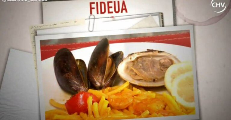 Fideuá como el plato de fondo de Vilma González