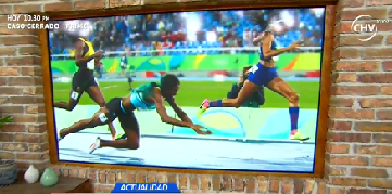 Atleta se lanzó para ganar el oro en los 400 metros planos