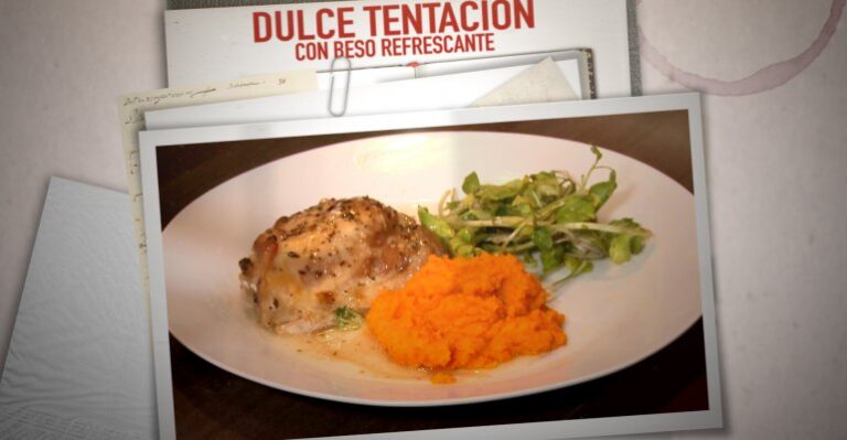 Cathy Barriga presenta su plato principal: Dulce tentación con beso refrescante