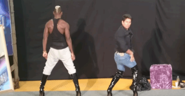 Rafael Araneda se lució bailando con tacos