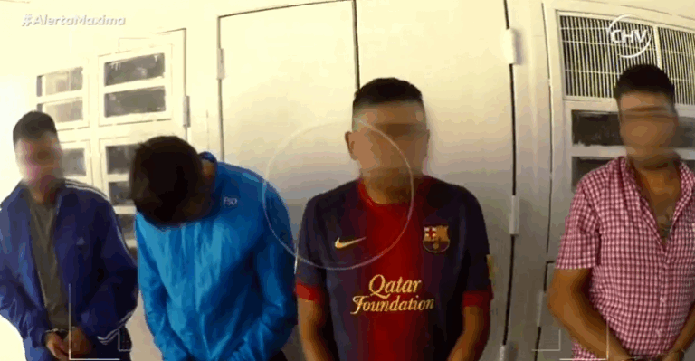 Reos involucrados en riña son trasladados a celda de seguridad