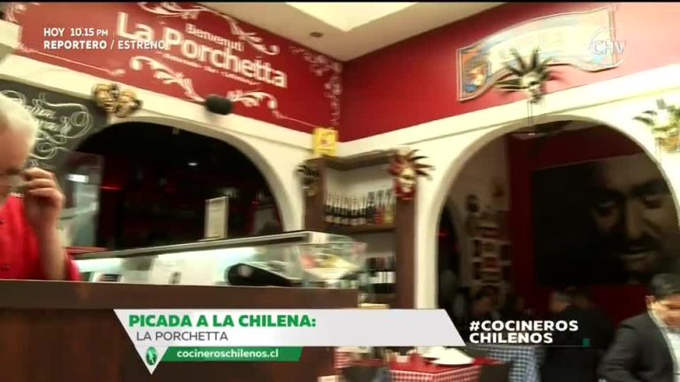 Picada a la chilena: La Porchetta