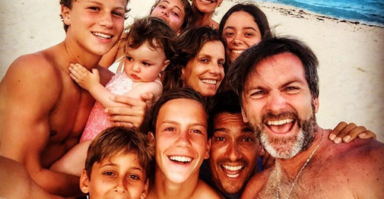 La foto vacacional de la familia Araneda y Sánchez