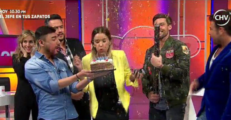 El equipo de SQP celebró el cumpleaños de Claudia Schmitd