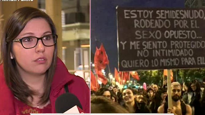 La otra historia del hombre del cartel en marcha #NiUnaMenos