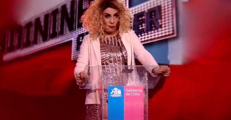 Botota Fox hizo su propuesta presidencial como el candidato travesti