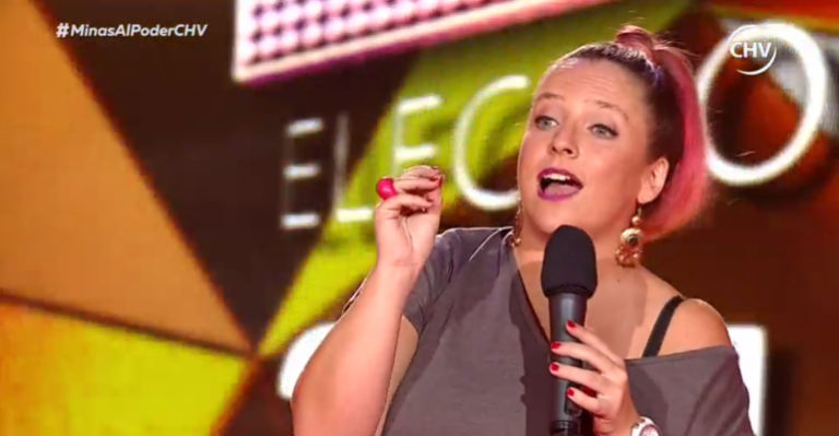 Bernardita Ruffinelli llamó a todos a ir a votar en graciosa rutina