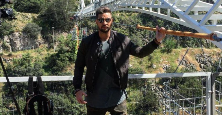 Luis Mateucci se lanzó desde el bungee más grande de Chile