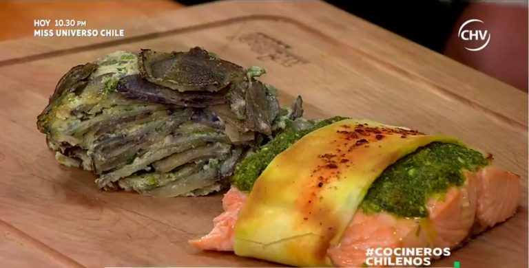 Carola Correa sorprendió con salmón en masa philo con papas gratinadas - Parte 2