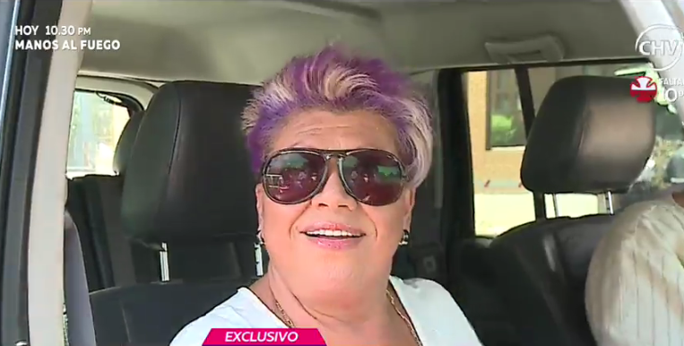 Paty Maldonado fue sorprendida feliz en Canal 13