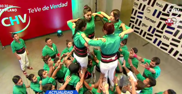 Increíble acto de torre humana se dio en La Mañana