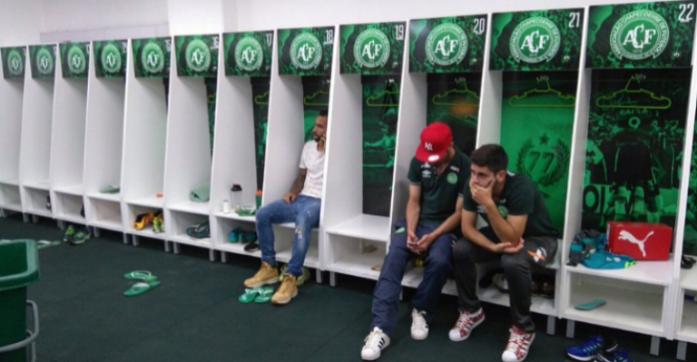 La desoladora imagen del camarín de Chapecoense