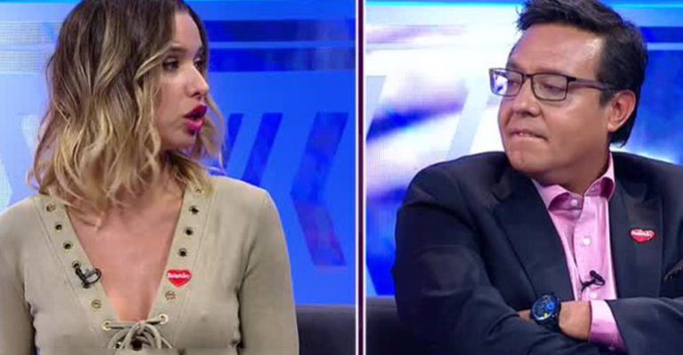 Duro cara a cara de Álvaro Sanhueza y Claudia Schmidt