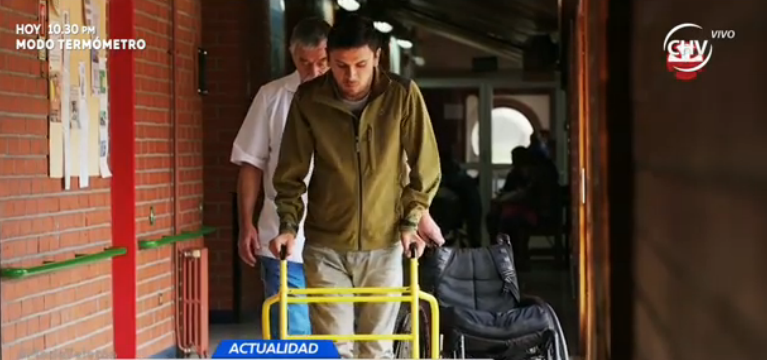 Marino llegó a Teletón tras lanzarse fallido piquero