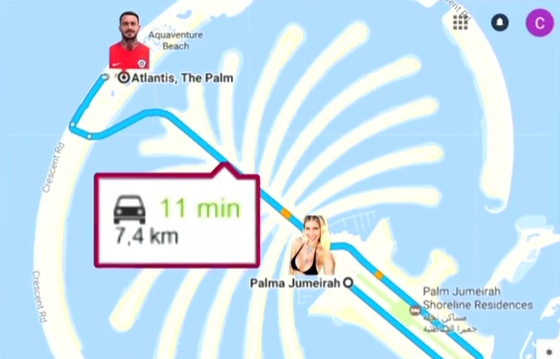 Coté López y Pinilla vacacionan a 11 minutos de distancia