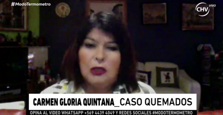 Carmen Gloria Quintana se refirió al perdón de ex militares