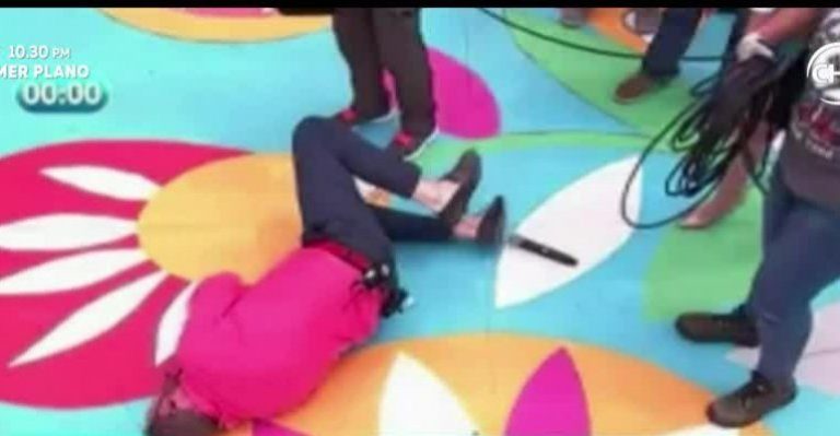 Panelistas de Bienvenidos explicaron accidente en vivo