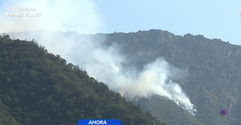 Continúan trabajos para controlar incendio de Pirque