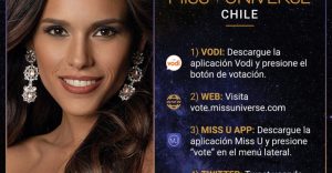 Así puedes votar por nuestra Catalina Cáceres en Miss Universo