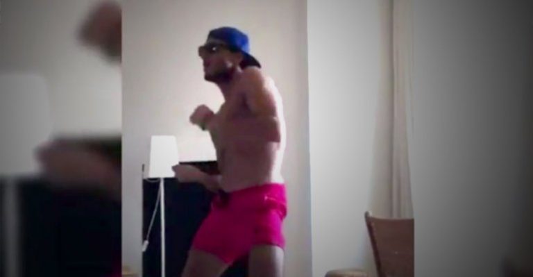 Pampita paparazzeó a su novio en sensual baile