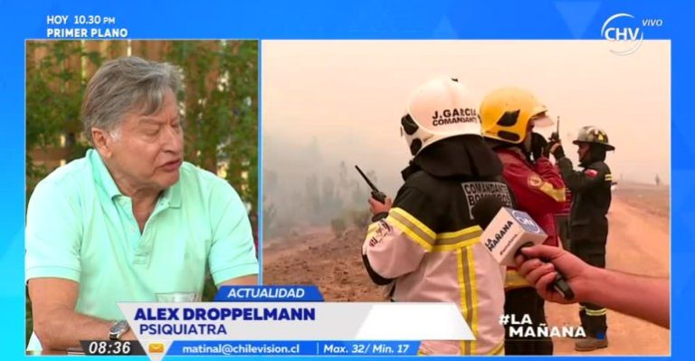 Psiquiatra explicó daño de incendio en niños y adultos