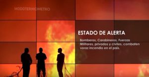 Homenaje a los mártires caídos combatiendo incendios en Chile