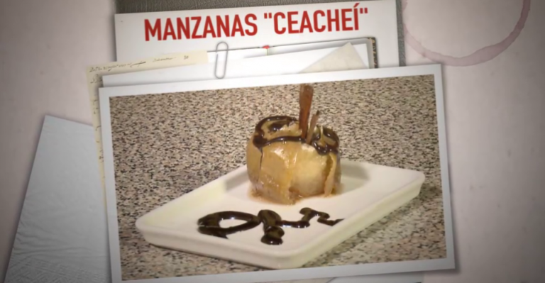 Mario Sepúlveda y la receta del postre Manzanas 