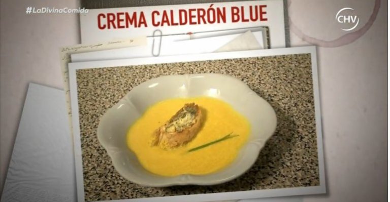 Kel Calderón preparó una exquisita Crema Calderón Blue