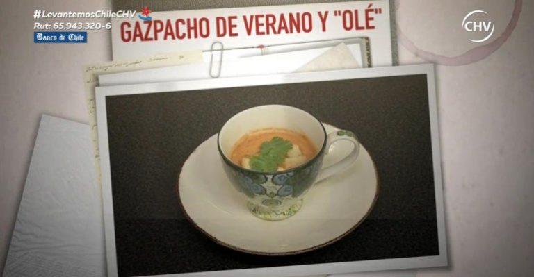 Amaro Gómez-Pablos deleitó a sus comensales con Gazpacho de verano y “Olé”