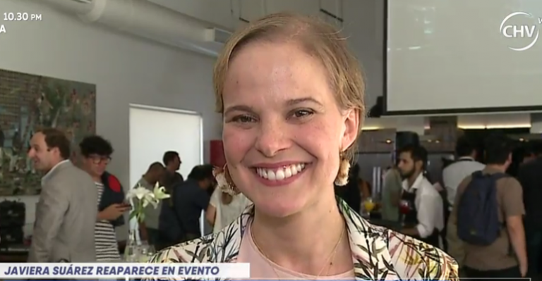 Javiera Suárez reapareció en evento público