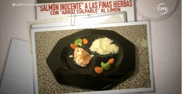 Kel Calderón preparó un arrollado de salmón inocente con arroz culpable