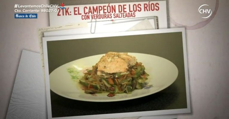 Érika Olivera y su 21K: salmón con verduras salteadas