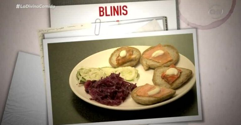 Blinis fue el plato principal de Rafa Gumucio