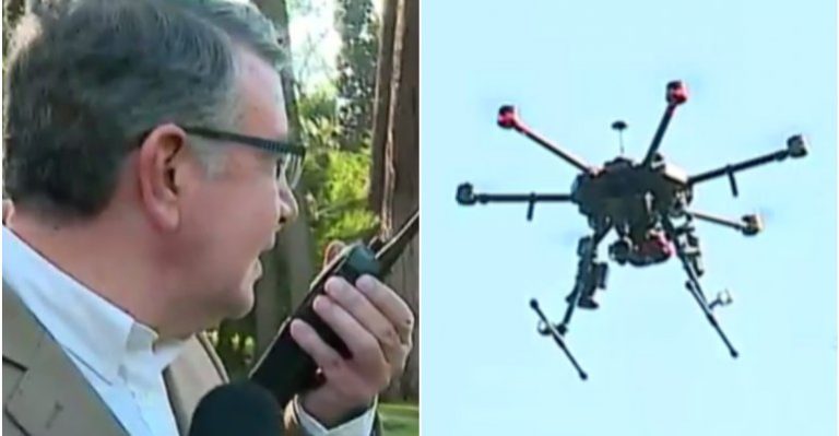 Así operan los drones que hablan en Las Condes