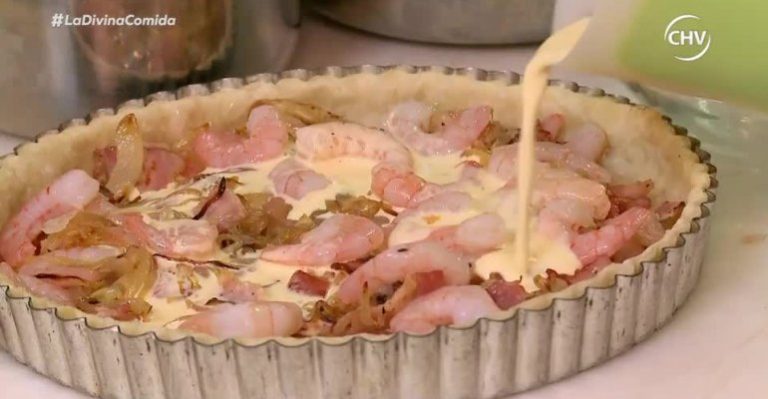 Este fue el plato principal de Pablo Zúñiga: un Quiche Lorraine Hipster