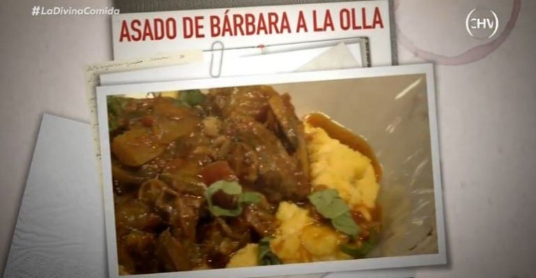 Bárbara Rebolledo y uno de sus clásicos: Asado de Bárbara a la olla