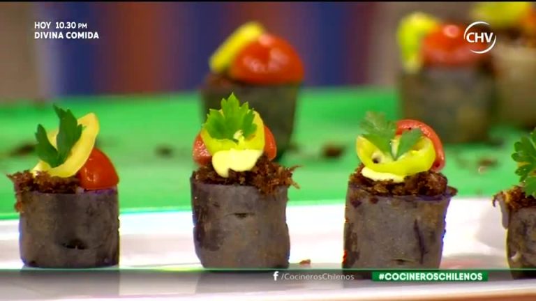 Papas rellenas con charqui