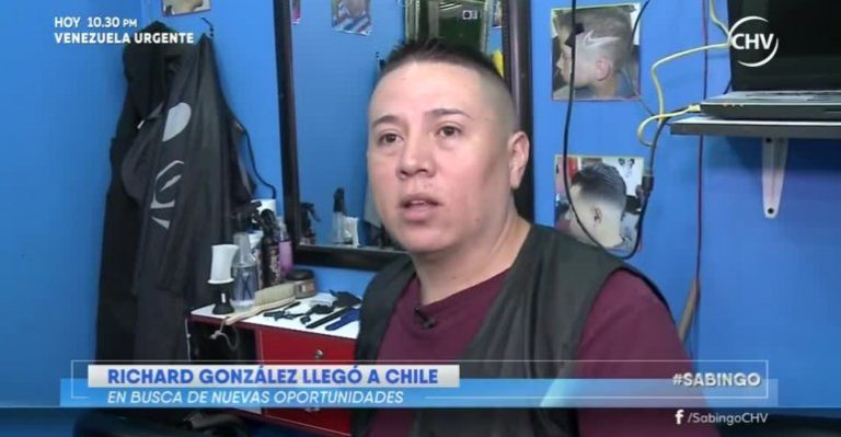Richard González: el barbero colombiano que encontró oportunidades en Chile