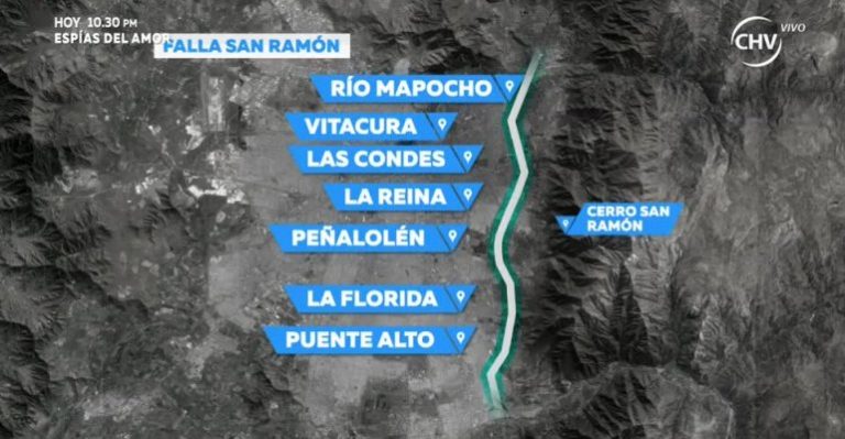 Falla que cruza Santiago causa preocupación por sismos