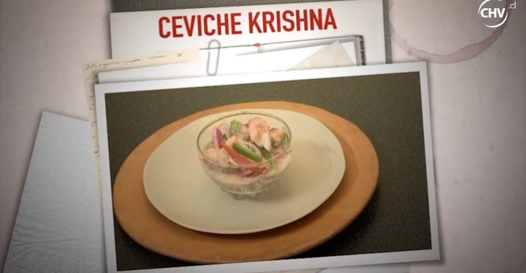 Krishna De Caso preparó un Ceviche “Krishna” para recibir a sus invitados