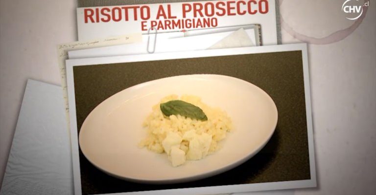 Risotto al prosecco e parmigiano fue el gran plato que encantó en la cena
