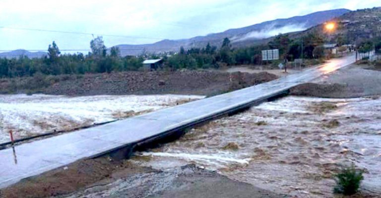 Aumento de caudal en estero Punitaqui provoca alerta