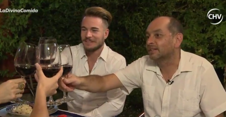 Ingrid Parra, Ramón Llao, Marcela Sabat y Tony Spina en La Divina Comida