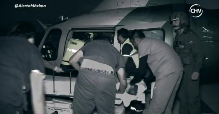 Paramédicos del SAMU debieron asistir a herido que venía en helicóptero