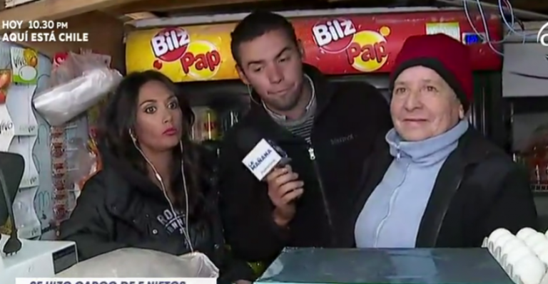 Pamela Díaz visitó almacén de abuelita Francisca