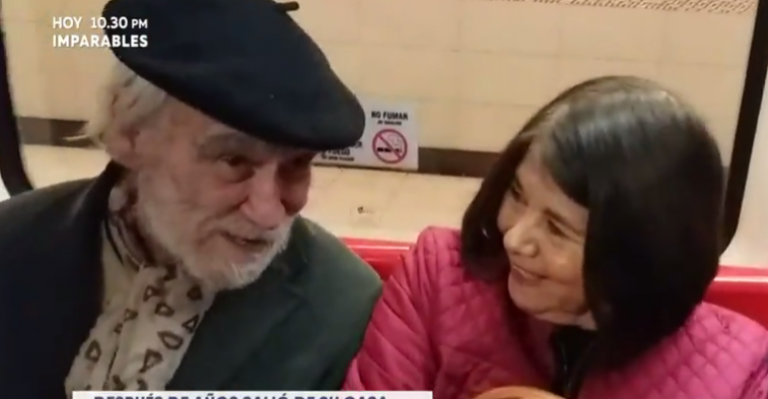 Ermitaño visitó Santiago tras años alejado de la ciudad